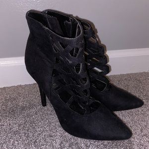 (3 for $10) Black Suede Heels